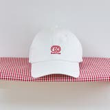 OFF WHITE | 【DOMDOM(ドムドム)×coen】ロゴ刺繍ツイル6パネルキャップ | coen【women】