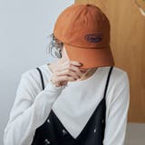MD.BROWN | オーバルロゴ配色刺繍 6パネルキャップ | coen【women】