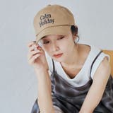 BEIGE | アソートロゴ刺繍 6パネルツイルキャップ | coen【women】