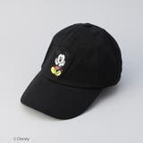 BLACK | 【Disney／ディズニー】coen限定 刺繍リボンキャップ | coen【women】