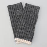DK.GRAY | 配色ラインリブアームウォーマー | coen【women】