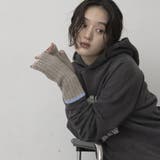 配色ラインリブアームウォーマー | coen【women】 | 詳細画像4 
