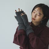 DK.GRAY | リブニットアームウォーマー | coen【women】