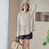 BEIGE | 【2点セット WEB限定】ペプラムラッシュガード+ショートパンツ スイムウエア(… | coen【women】