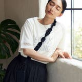 BLACK | グログランフリルストラップ | coen【women】