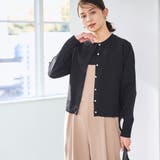 BLACK | 【RONEL】パールボタンニットカーディガン | coen【women】