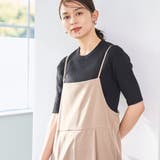BLACK | 【RONEL】ハーフスリーブリブニット | coen【women】