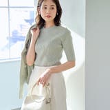 OLIVE | 【RONEL】ハーフスリーブリブニット | coen【women】