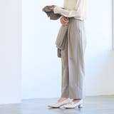 【RONEL】ストレッチタックワイドパンツ(セットアップ対応可能) | coen【women】 | 詳細画像16 
