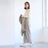 【RONEL】ストレッチタックワイドパンツ(セットアップ対応可能) | coen【women】 | 詳細画像18 