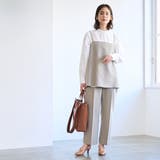 【RONEL】ストレッチタックワイドパンツ(セットアップ対応可能) | coen【women】 | 詳細画像20 