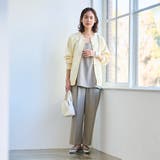 【RONEL】ストレッチタックワイドパンツ(セットアップ対応可能) | coen【women】 | 詳細画像27 