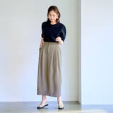 【RONEL】ダブルクロスタックスカート | coen【women】 | 詳細画像5