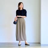 【RONEL】ダブルクロスタックスカート | coen【women】 | 詳細画像8