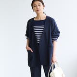 NAVY | §【RONEL】ジョーゼットノーカラージャケット(セットアップ対応可能) | coen【women】