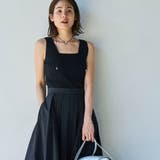 BLACK | 【RONEL】2WAYリブニットタンクトップ | coen【women】
