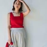 RED | 【RONEL】2WAYリブニットタンクトップ | coen【women】