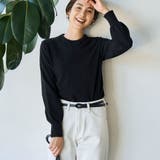 BLACK | 【RONEL】ハイツイストコットンニット | coen【women】