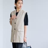 European Flax ジレ | coen【women】 | 詳細画像4 