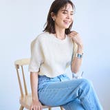 【RONEL】ふくれジャガードカットソー | coen【women】 | 詳細画像1