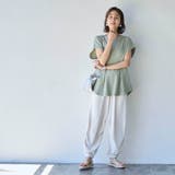 【RONEL】タックワッフルフレンチスリーブカットソー | coen【women】 | 詳細画像13