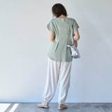 【RONEL】タックワッフルフレンチスリーブカットソー | coen【women】 | 詳細画像16