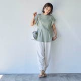 【RONEL】タックワッフルフレンチスリーブカットソー | coen【women】 | 詳細画像18