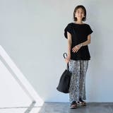 【RONEL】タックワッフルフレンチスリーブカットソー | coen【women】 | 詳細画像3