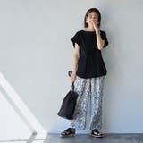 【RONEL】タックワッフルフレンチスリーブカットソー | coen【women】 | 詳細画像4