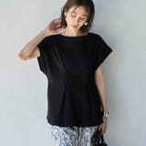 【RONEL】タックワッフルフレンチスリーブカットソー | coen【women】 | 詳細画像7