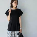 【RONEL】タックワッフルフレンチスリーブカットソー | coen【women】 | 詳細画像8