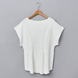 WHITE | 【RONEL】タックワッフルフレンチスリーブカットソー | coen【women】