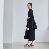 【RONEL】クリアポンチ異素材ドッキングペプラムカットソー | coen【women】 | 詳細画像16