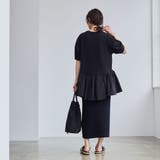 【RONEL】クリアポンチ異素材ドッキングペプラムカットソー | coen【women】 | 詳細画像17