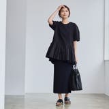 【RONEL】クリアポンチ異素材ドッキングペプラムカットソー | coen【women】 | 詳細画像18