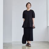 【RONEL】クリアポンチ異素材ドッキングペプラムカットソー | coen【women】 | 詳細画像19