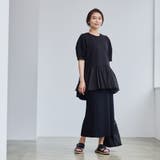 【RONEL】クリアポンチ異素材ドッキングペプラムカットソー | coen【women】 | 詳細画像20