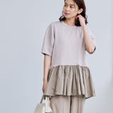 【RONEL】クリアポンチ異素材ドッキングペプラムカットソー | coen【women】 | 詳細画像22