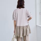 【RONEL】クリアポンチ異素材ドッキングペプラムカットソー | coen【women】 | 詳細画像24