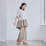 【RONEL】クリアポンチ異素材ドッキングペプラムカットソー | coen【women】 | 詳細画像27