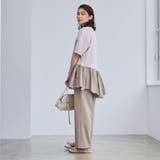 【RONEL】クリアポンチ異素材ドッキングペプラムカットソー | coen【women】 | 詳細画像29