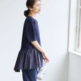 【RONEL】クリアポンチ異素材ドッキングペプラムカットソー | coen【women】 | 詳細画像32