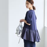 【RONEL】クリアポンチ異素材ドッキングペプラムカットソー | coen【women】 | 詳細画像33