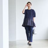 【RONEL】クリアポンチ異素材ドッキングペプラムカットソー | coen【women】 | 詳細画像39