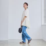 【RONEL】クリアポンチ異素材ドッキングペプラムカットソー | coen【women】 | 詳細画像8