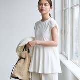 【RONEL】クリアスムースペプラムフレンチスリーブカットソー | coen【women】 | 詳細画像2