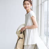 【RONEL】クリアスムースペプラムフレンチスリーブカットソー | coen【women】 | 詳細画像7