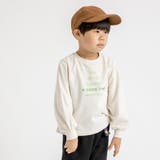 OFF WHITE | 【coen キッズ】フォントプリントパフスリーブTシャツ | coen【kids】