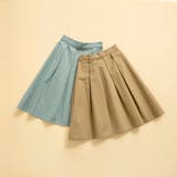 【coen キッズ】ピーチ起毛ツイルタックフレアースカート | coen【kids】 | 詳細画像1