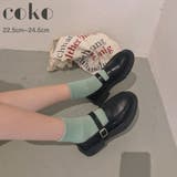 ローファー 通学靴 ストラップシューズ レトロ くつ レディース | coko.tokyo | 詳細画像2 